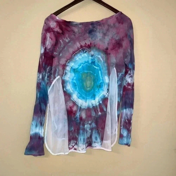 Up-cycled, tie dyed, Banana Republic shirt - Picture 2 of 8